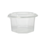 Product foto van Plastic verpakkingsbekers met deksel transparant set van 50 1l