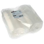 Product foto van Plastic verpakkingsbekers met deksel transparant set van 50 375ml