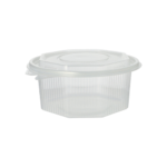 Product foto van Plastic verpakkingsbekers met deksel transparant set van 50 750ml