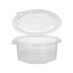 Product foto van Plastic verpakkingsbekers met deksel transparant set van 50 750ml