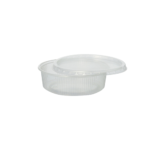 Product foto van Plastic verpakkingsbekers transparant set van 100 125ml