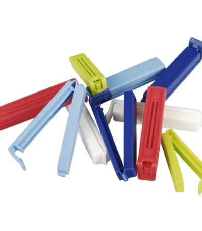 Product foto van Plastic vershoudknijpers assorti kleuren set van 10