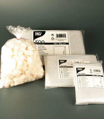 Product foto van Plastic zakjes LDPE transparant 20x10cm set van 500