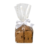 Product foto van Plastic zakjes transparant set van 10 gouden sterren