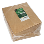 Product foto van Popcorn bakjes karton bruin groot set van 50