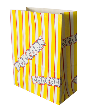 Product foto van Popcorn zakken karton vetvrij 4.5l set van 100 Popcorn