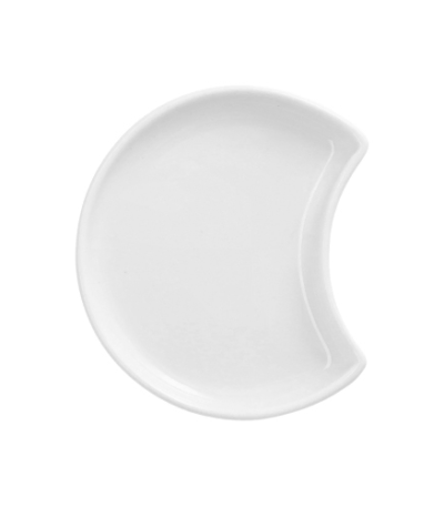 Product foto van Porseleinen halvemaan borden wit set van 24 Ano