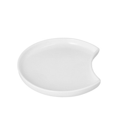 Product foto van Porseleinen halvemaanborden wit set van 24 Ano