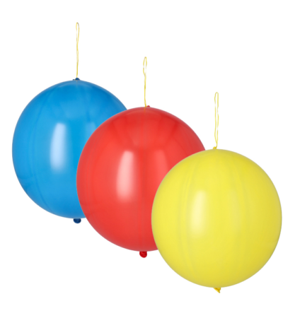 Product foto van Punchballonnen assorti kleuren 3 stuks