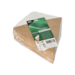 Product foto van Puntzakken karton bruin/wit set van 50 voor friet en saus