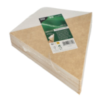 Product foto van Puntzakken karton bruin/wit set van 50 voor friet met saus 300g