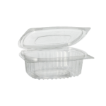 Product foto van R-PET Saladeschalen met deksels transparant 250ml set van 50