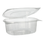 Product foto van R-PET Saladeschalen met deksels transparant set van 50 1500ml