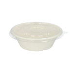 Product foto van R-PET deksels rond glashelder set van 25