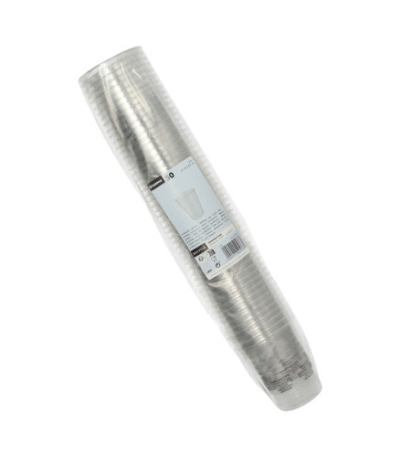 Product foto van R-PET drinkbekers glashelder set van 50 200ml