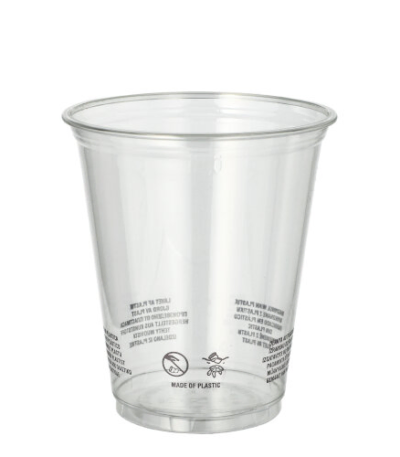 Product foto van R-PET drinkbekers glashelder set van 50 300ml