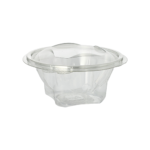 Product foto van R-PET saladeschalen met deksel glashelder set van 50 500ml