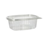 Product foto van R-PET saladeschalen met deksels transparant set van 50 500ml