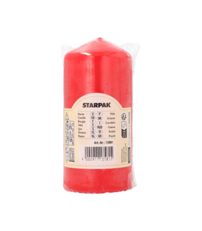 Product foto van Rode stompkaarsen 60mm 130mm
