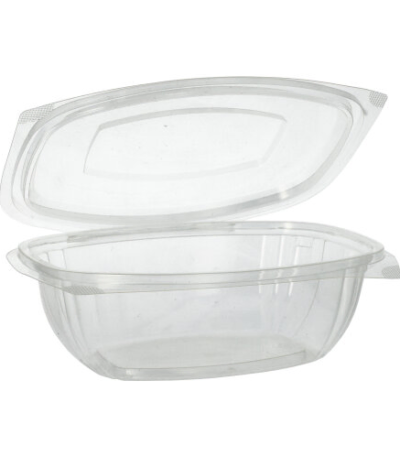 Product foto van Saladeschalen PLA glashelder set van 50 1l