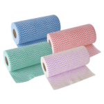 Product foto van Schoonmaakdoekjes geperforeerd assorti kleuren set van 50