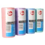 Product foto van Schoonmaakdoekjes geperforeerd assorti kleuren set van 50