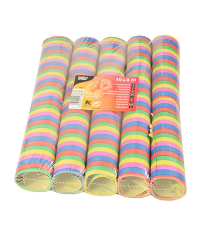 Product foto van Serpentines Stripes brandvertragend 10 stuks