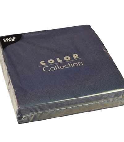 Product foto van Servetten 2-laags donkerblauw set van 50