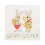 Product foto van Servetten 3-laags 33x33 cm Bunny Couple set van 20