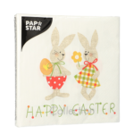 Product foto van Servetten 3-laags 33x33 cm Bunny Couple set van 20