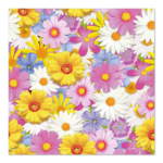 Product foto van Servetten 3-laags 33x33 cm Daisies Mix set van 20
