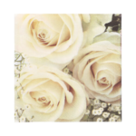 Product foto van Servetten 3-laags 33x33 cm Royal Flower set van 20