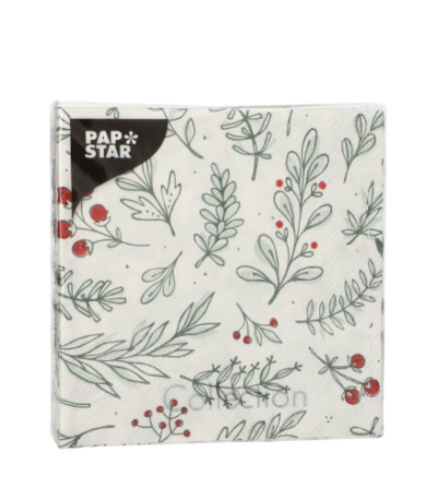 Product foto van Servetten 3-laags Berries set van 20