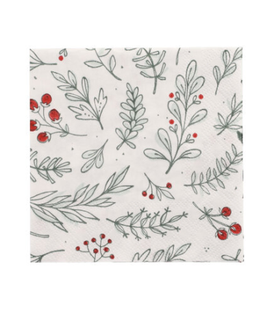 Product foto van Servetten 3-laags Berries set van 20