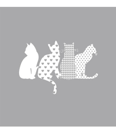 Product foto van Servetten 3-laags Cats set van 20