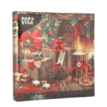 Product foto van Servetten 3-laags Cozy Christmas set van 20