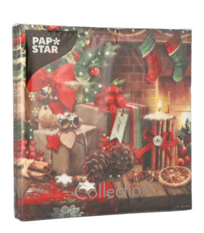 Product foto van Servetten 3-laags Cozy Christmas set van 20