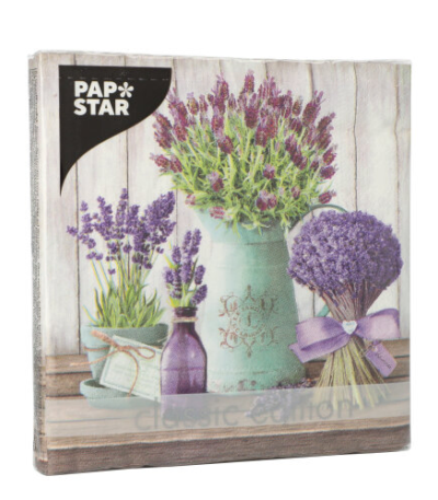 Product foto van Servetten 3-laags Lavande set van 20