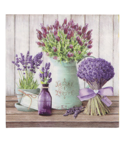 Product foto van Servetten 3-laags Lavande set van 20