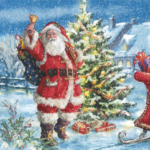 Product foto van Servetten 3-laags Tomten set van 20