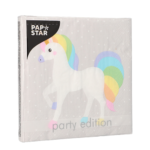 Product foto van Servetten 3-laags Unicorn set van 20