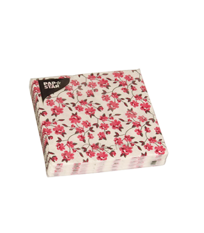 Product foto van Servetten 3-laags fuchsia Milleflora 20 stuks