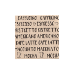 Product foto van Servetten 3-laags naturel set van 20 Coffee Specialities