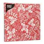 Product foto van Servetten 3-laags rood 40x40cm set van 20 Houx et Gui