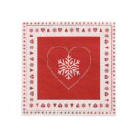 Product foto van Servetten 3-laags wit 25cm x 25cm set van 20 Rennes