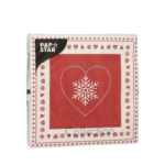 Product foto van Servetten 3-laags wit 25cm x 25cm set van 20 Rennes