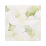 Product foto van Servetten 3-laags wit 33x33cm set van 20 Light Ginko