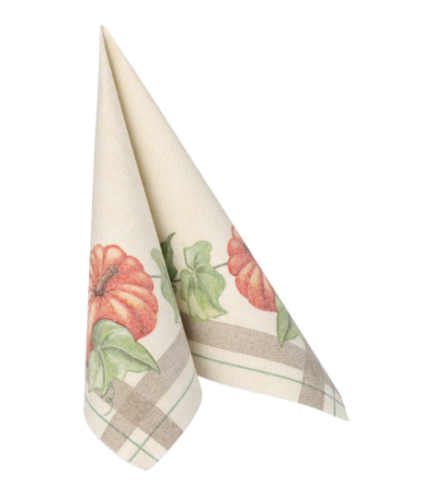 Product foto van Servetten "ROYAL Collection" Pumpkin 40x40cm set van 50