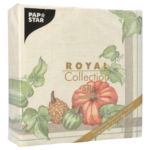 Product foto van Servetten "ROYAL Collection" Pumpkin 40x40cm set van 50