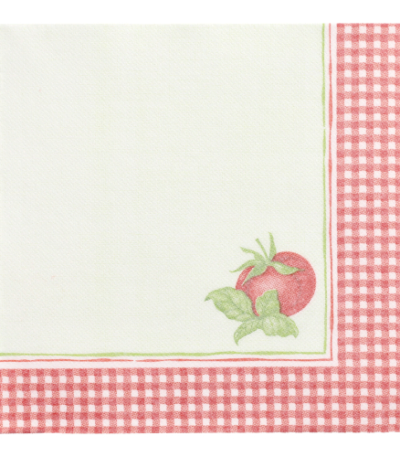 Product foto van Servetten "ROYAL Collection" Tomato set van 50